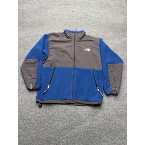 The North Fave Denali Jacket Size Youth Xl Blue/grey